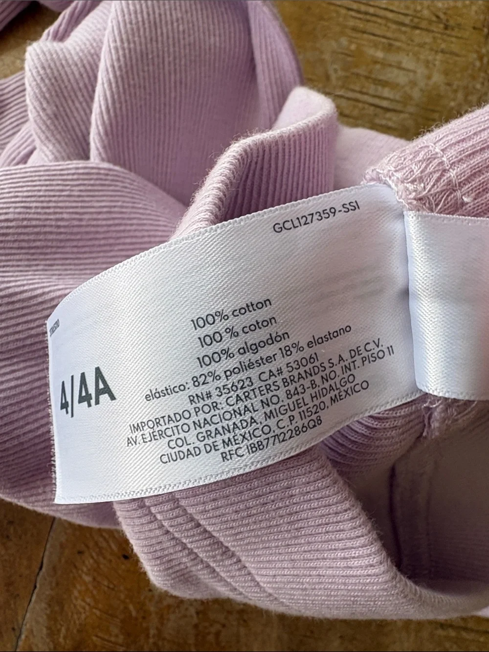 Carter’s Girls' Leggings Trio size 4
